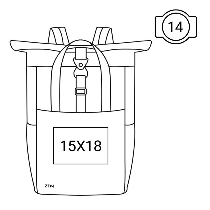 תיק גב עם פתיחה עליונה רובי