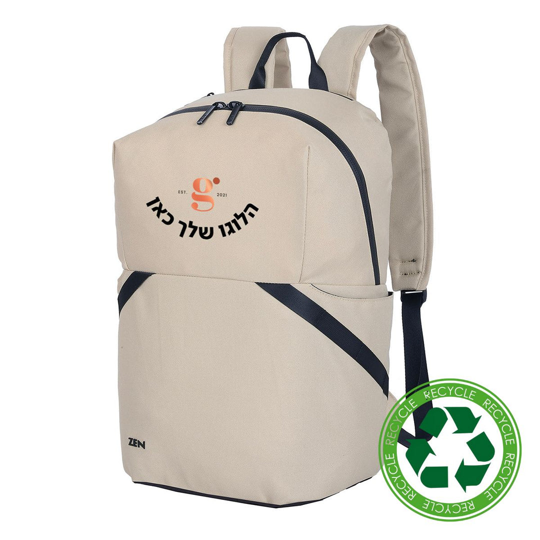 תיק גב עשוי מבד ממוחזר