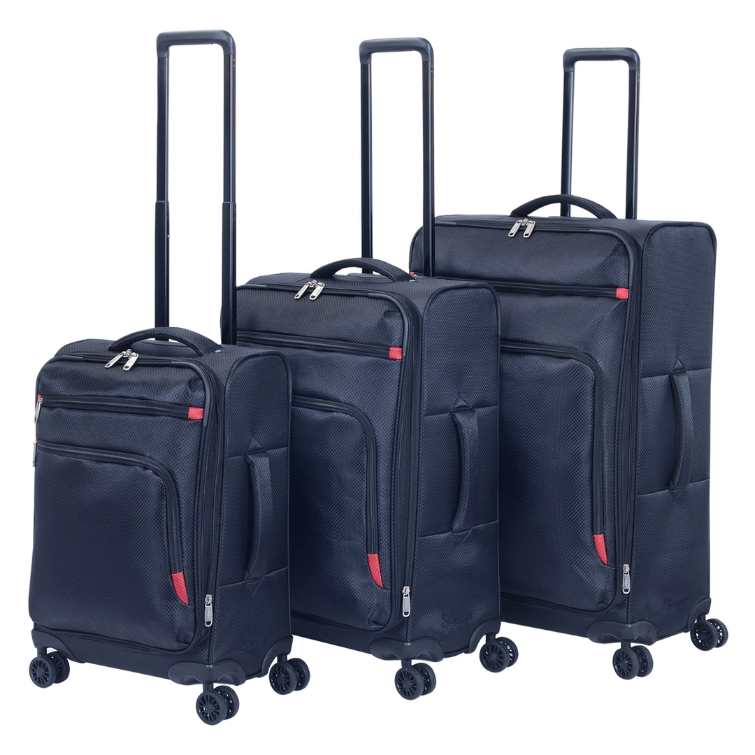 סט מזוודות בד 20"/24"/28